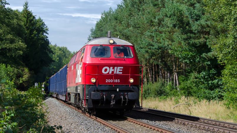 55. MEC 01 Medienabend: Bunte Bilder von modernen Bahnen - OHE 200085 ex DB 216 121 - Foto: Florian Fraa&Szlig;, Bad Berneck